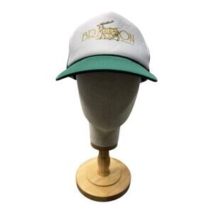 Vintage Nissun Green White Gold Branson Missour Snap Back Trucker Cap